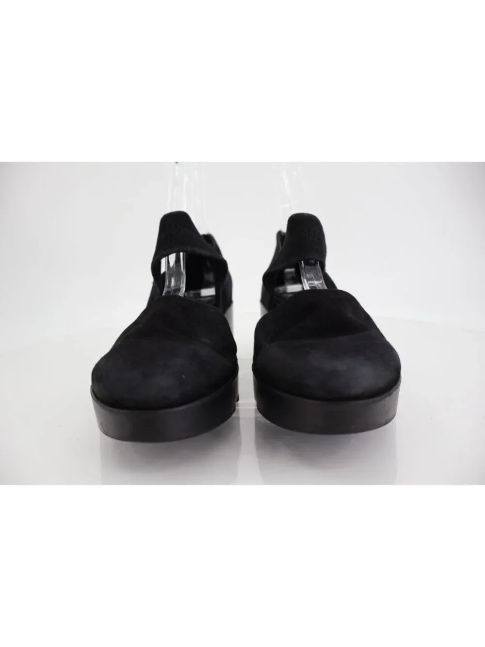 Eileen Fisher Women's Marlow Pump Size 6 Black Suede Slide Wedge Slip n